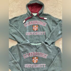 Vintage Cambridge University Sweatshirt Lot Of 2 Adult Unisex M/L Embroidered